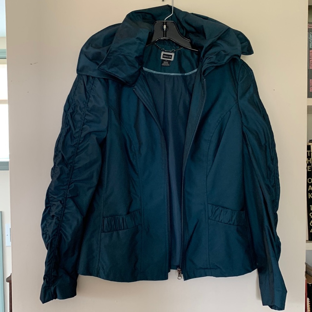 Renuar teal zippered jacket